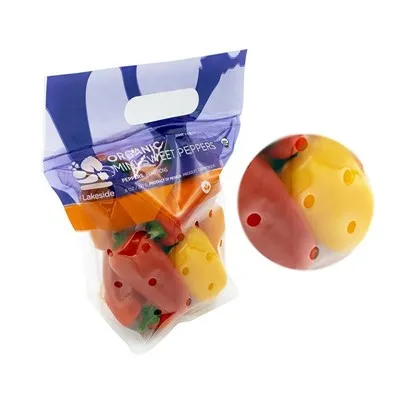 छेद वाला फल और सब्जी का थैला