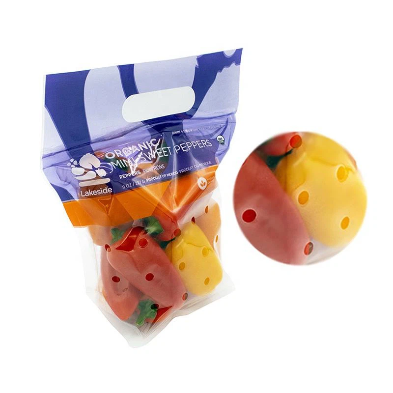 छेद वाला फल और सब्जी का थैला