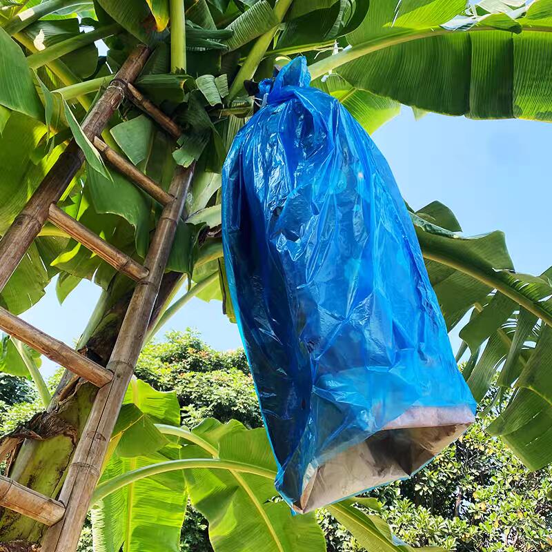 केले के गुच्छे के लिए हीट सील प्लास्टिक ब्लू पीई बैग {{0}माइक्रोन कवर करता है