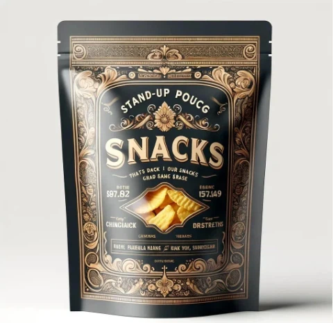 पुनः सील करने योग्य स्टैंड अप पाउच खाद्य पैकेजिंग कैंडी बिस्किट नट एल्युमिनियम फॉयल बैग प्लास्टिक पैकेजिंग ज़िप हीट सील बैग