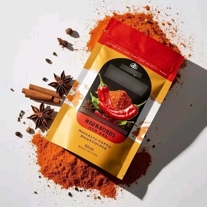 Resealable Zipper - कस्टम आकार और लोगो प्रिंटिंग (MOQ 500pcs) फूड -सेफ स्पाइस पैकेजिंग बैग के लिए